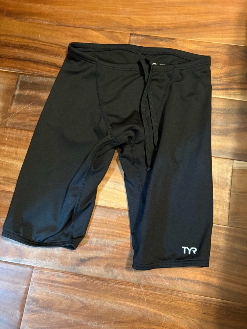 TYR‎ Black Swim Jammer Shorts Size Small 28 Training Athletic Swimwear (1204)